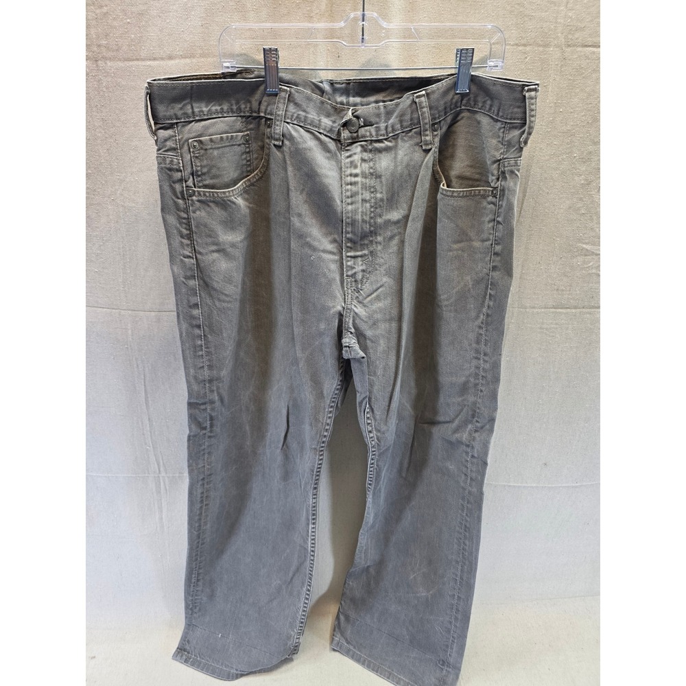 Levis 569 Loose Straight Fit Mens Gray Denim Jeans 40x32 Faded Casual Pants